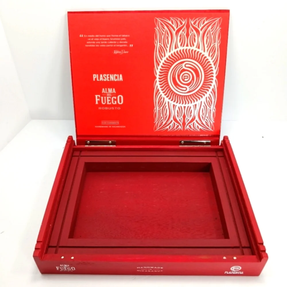 CIGAR BOXES Lot of 3 Red & Black EUC Elegant Unique Gift or Storage